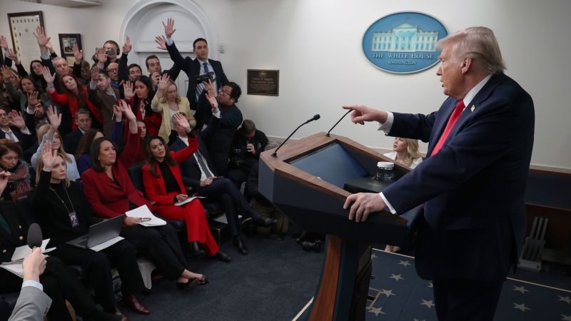 Trump says he’s ‘banning’ CNN, MS NOW and Politico from the White House | CNN Business
