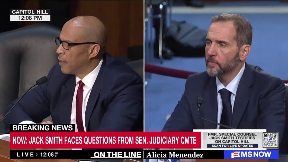739K views · 49K reactions | "...one of the biggest gaslighting attempts we have ever seen in our 250 years as a country."

Sen. Cory Booker, D-NJ, rips Republicans for their attacks on former Special Counsel Jack Smith and says they're 'perpetrating a lie' about the 2020 election.

WATCH HERE: https://www.youtube.com/live/H69_OqFX-aE | MS NOW