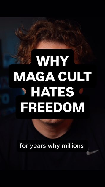 23K views · 13K reactions | Why the MAGA Cult Hates Freedom 
Freedom is too hard for them
.
.
#psychology #politics #cult #fyp #shame | Lucas Bean