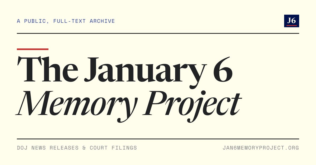 The January 6 Memory Project